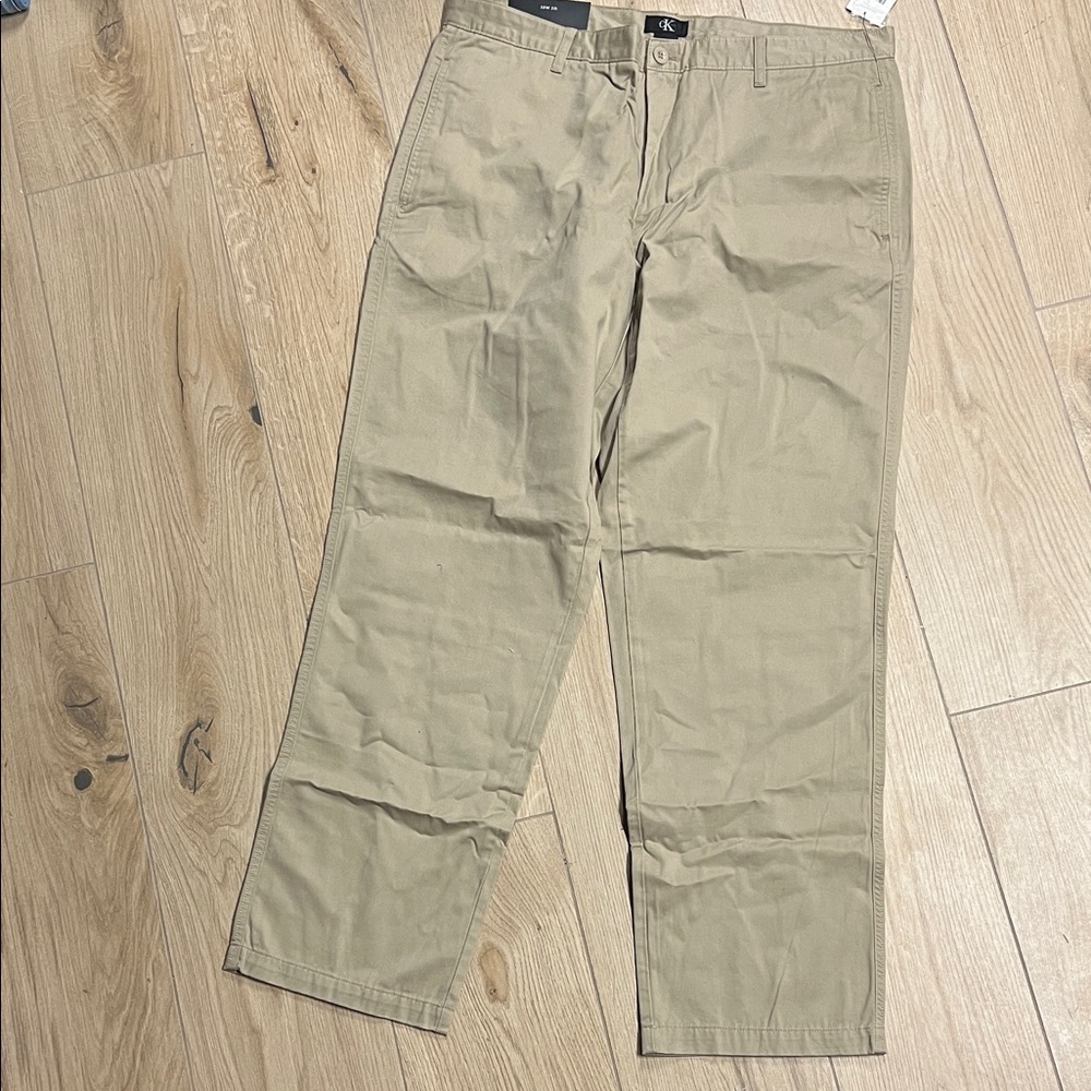 Calvin Klein Men's Tan Chinos